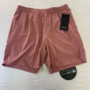 Lululemon Balancer Woven Relaxed-Fit Short 7” DCOP Deco Pink Men's Size Large